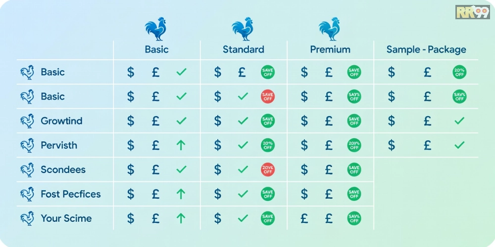 Bảng giá chi tiết các gói dịch vụ đá gà trực tiếp 69vn cập nhật năm 2025