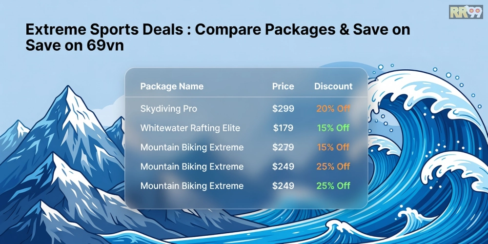 Bảng giá chi tiết các gói dịch vụ thể thao cực hạn 69vn năm 2025
