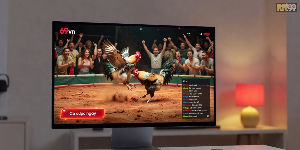 Minh họa giao diện xem đá gà trực tiếp 69vn với hình ảnh sắc nét và dễ sử dụng