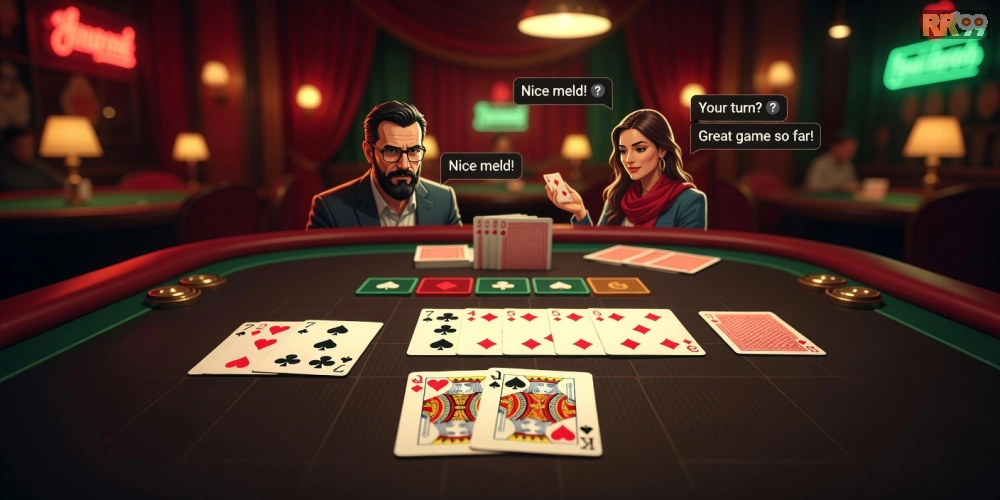 Minh họa trò chơi Phỏm phổ biến trên nền tảng game bài online 69vn với giao diện trực tuyến