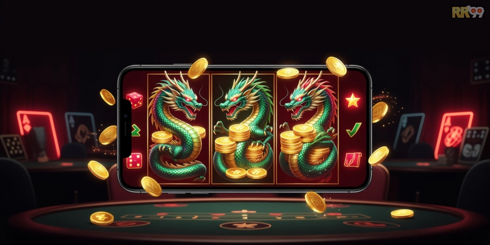 Minh họa giao diện quay nổ hũ 69vn hiện đại với jackpot hấp dẫn