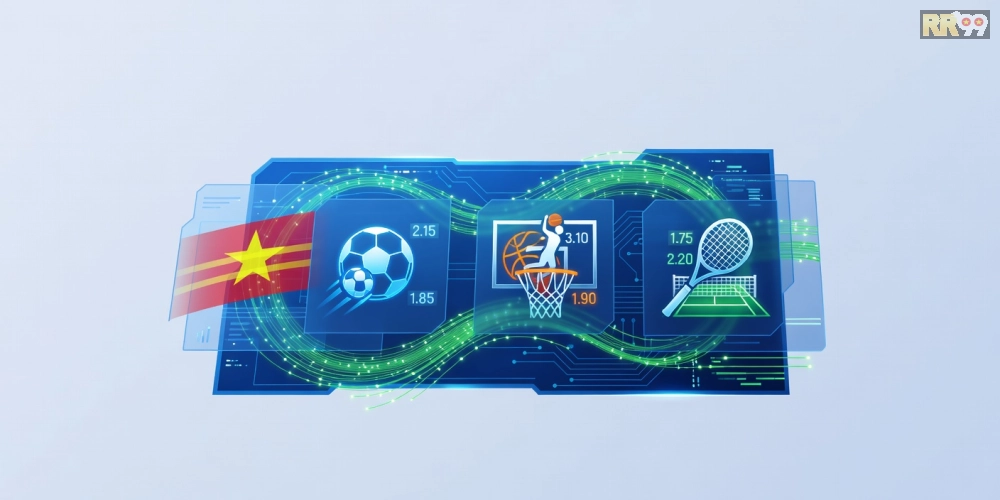 Hình minh họa khái niệm trò chơi thể thao 69vn với giao diện cá cược trực tuyến.